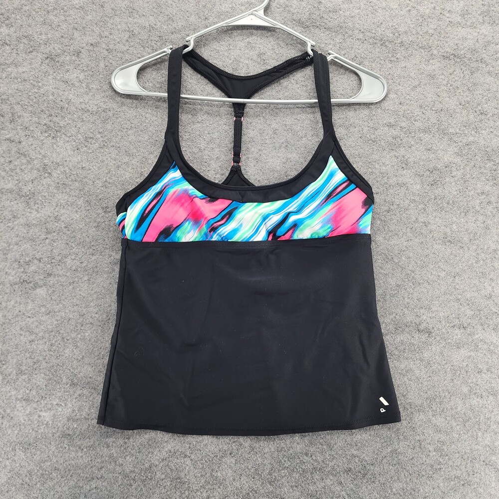 Adidas Tank Top Womens 10 Black Racerback